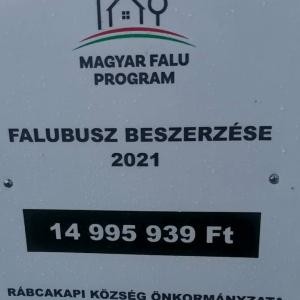 Magyar Falu Program keretében Tanya - és falugondnoki buszok beszerzése - 2021 című, MFP- TFB/2021