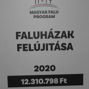 Faluházak felújítása - 2020 című, MFP-FHF/2020 kódszámú pályázat