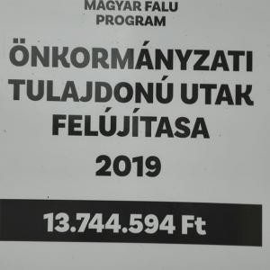 Út felújítás Magyar Falu Program keretében - MFP-ÖTU/2019